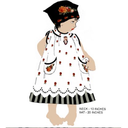 Humpty baby "sticker" dress pattern PRINTED RIGHT ON FABRIC - Image 4