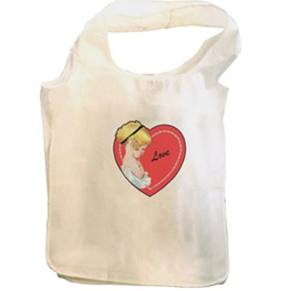 Valentine Baby Girl Love tote bag READY MADE - Image 3