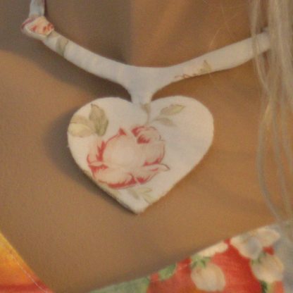 Fabric Heart Necklace PAPER PATTERN - Image 4