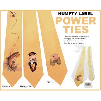cute yellow power ties fish Humpty pig in bow tie