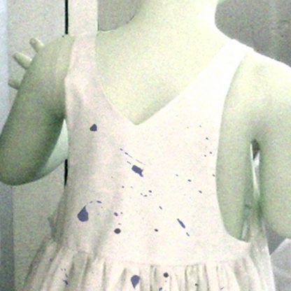 Sunflower child dress pattern PRINTED RIGHT ON FABRIC - Image 3