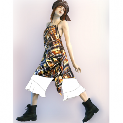 Capri Flounce Pants PRINTED RIGHT ON FABRIC - Image 7