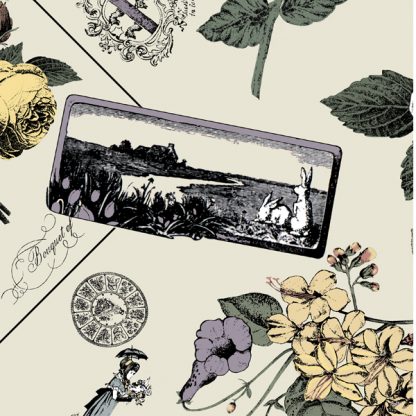 French Botanical Toile FABRIC - Image 9