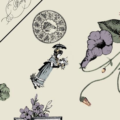 French Botanical Toile FABRIC - Image 8