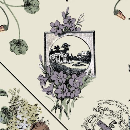 French Botanical Toile FABRIC - Image 5