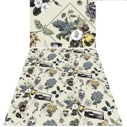 French Botanical Toile FABRIC - Image 3
