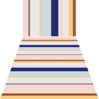 wide cabana stripe fabric w navy