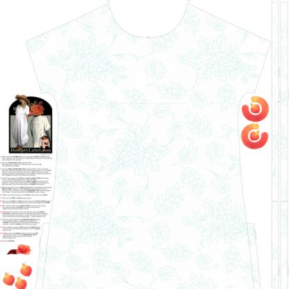 Side Drawstring Dress - Printed right on fabric - Image 2