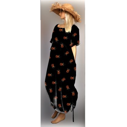 Side Drawstring Dress - Printed right on fabric - Image 8