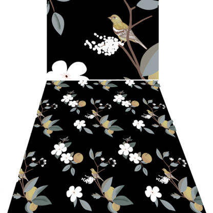 Birds and Peach Blossom fabric by the yard