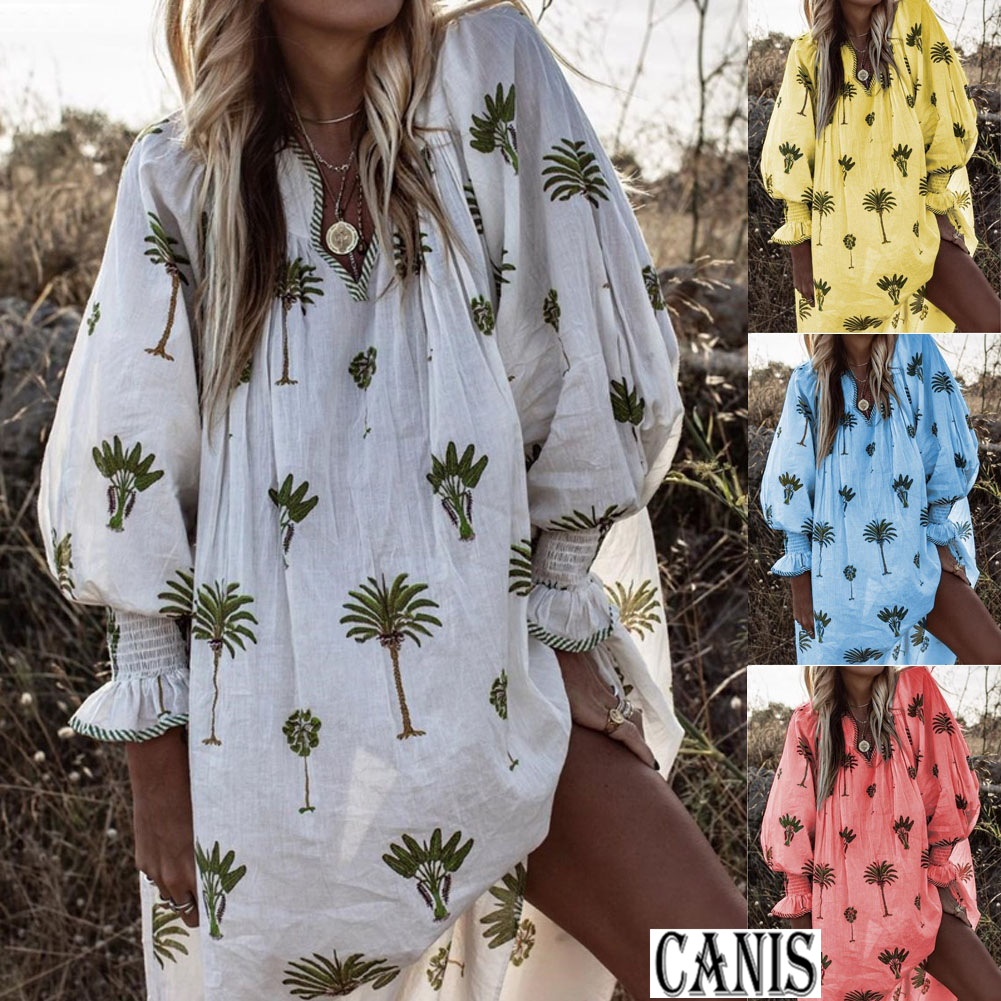 palm tree dress