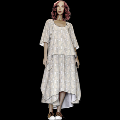 Open Back Layer Dress - Plus Too! - pattern download - Image 8