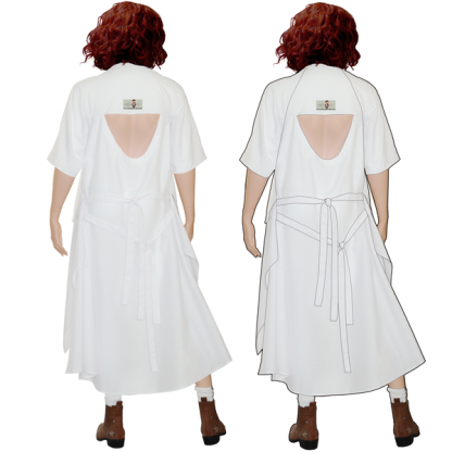 Open Back Dress PRINTED RIGHT ON FABRIC - Image 12