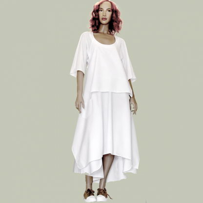 Open Back Dress PRINTED RIGHT ON FABRIC - Image 11