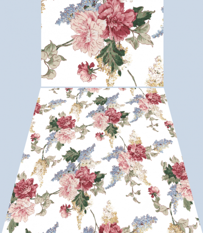 Lilac and Roses fabric