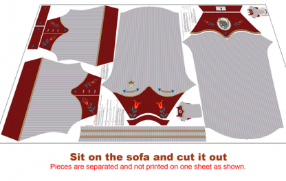 cowboy dress layout